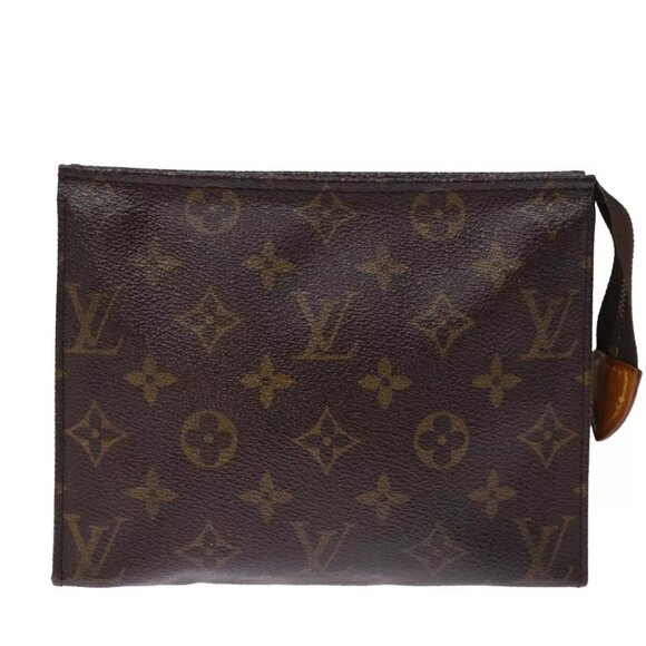 LOUIS VUITTON Monogram Poche Toilette 19 Pouch M47544 LV Auth am6268 - Picture 1 of 16